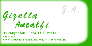 gizella antalfi business card